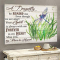 Dragonfly, Grass, A dragonfly to remind me your spirit is always with me - Heaven Landscape Canvas Prints, Wall Art