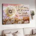 Dandelion field, Dragonfly drawing, Inspirational quote, Have faith in what will be - Jesus Landscape Canvas Prints, Home Decor Wall Art