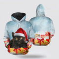 Christmas Black Cat 1 All Over Print 3D Hoodie For Men And Women, Christmas Cat Hoodie, Christmas Hoodie Cute, Christmas Fashion