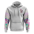 Coffee Gets Me Started Jesus Keeps Me Going Colorful Cross Faith Flag Tie Dye All Over Print 3D Hoodie, Christian Hoodie, Bible Verse Shirt