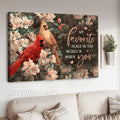 Pink flower garden, Watercolor cardinal, My favorite place in the world is beside you - Couple Landscape Canvas Prints, Wall Art