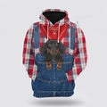 Dachshund Farm All Over Print 3D Hoodie For Men & Women, Christmas Dog Hoodie, Christmas Hoodie Cute, Christmas Gift