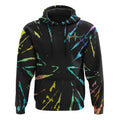Fé Cross Tie Dye All Over Print 3D Hoodie, Christian Hoodie, Christian Sweatshirt, Bible Verse Shirt