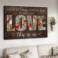 Winter forest, Watercolor cardinal, A little bit crazy, This is us - Family Landscape Canvas Prints, Wall Art