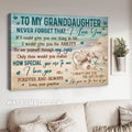 Grandma to Granddaughter, Sand turtle, Life gave me the love of you - Family Landscape Canvas Prints, Wall Art