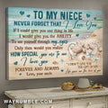 Uncle to Niece, Sand turtle, Life gave me the love of you - Family Landscape Canvas Prints, Wall Art