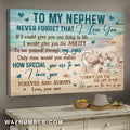 Aunt to Nephew, Sand turtle, Life gave me the love of you - Family Landscape Canvas Prints, Wall Art