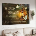 Lamp painting, White butterfly, Beautiful night, My love in heaven - Heaven Landscape Canvas Prints, Wall Art