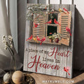 Cardinal painting, Vintage painting, By the window, A piece of my heart lives in Heaven - Heaven Portrait Canvas Prints, Wall Art
