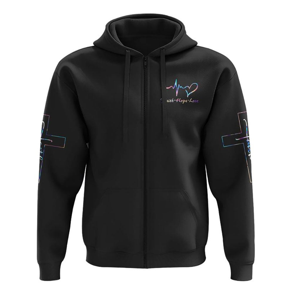 I Believe There Are Angels Among Us Wings Cross All Over Print 3D Hoodie, Christian Hoodie, Christian Sweatshirt, Bible Verse Shirt