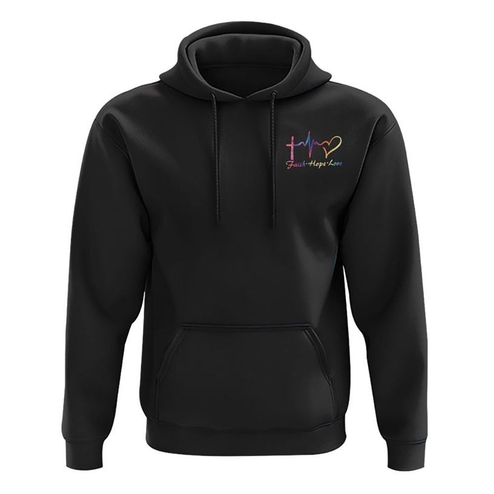 I Can Do All Things Through Christ Butterfly Cross All Over Print 3D Hoodie, Christian Hoodie, Christian Sweatshirt, Bible Verse Shirt