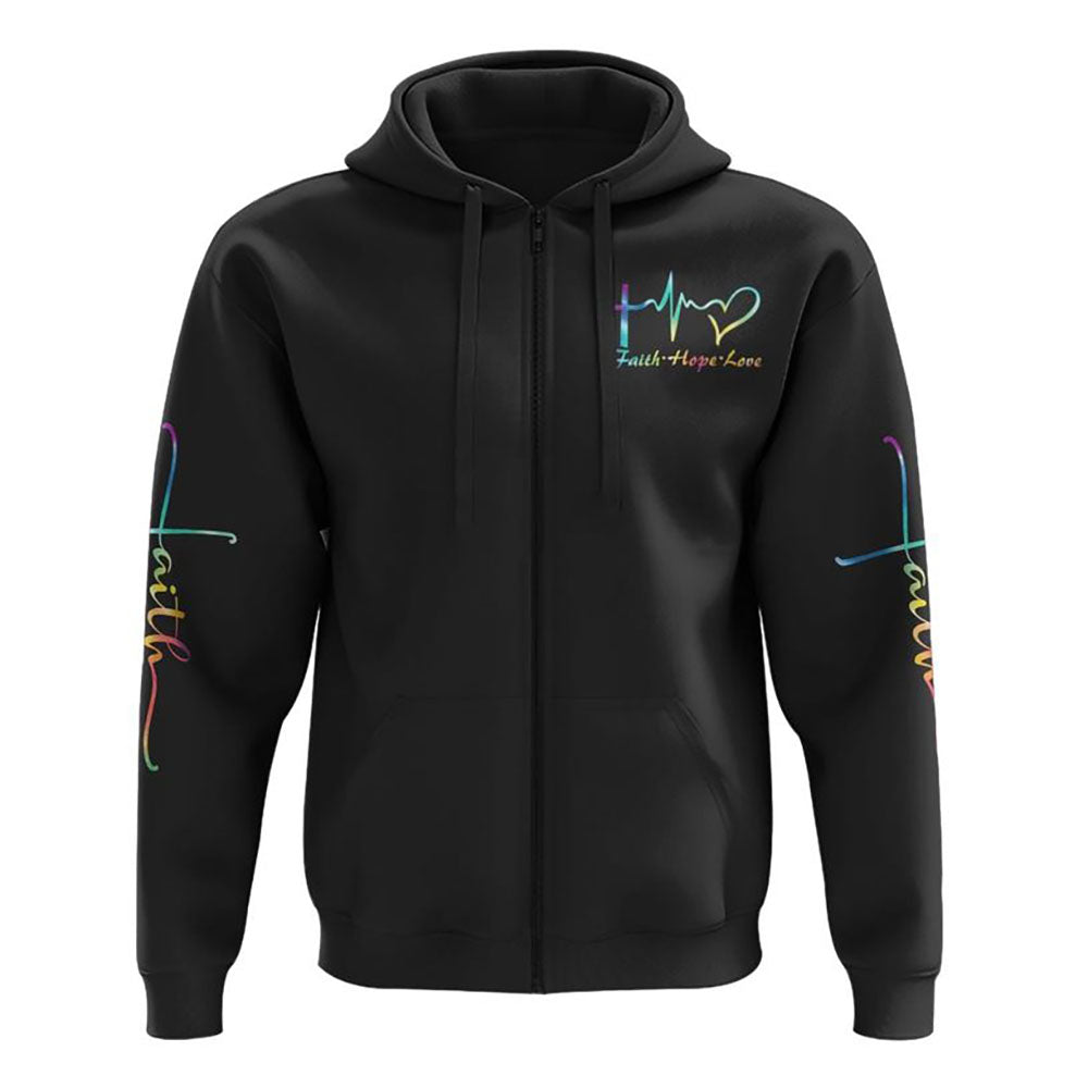 I Can Do All Things Wings Colorful All Over Print 3D Hoodie, Christian Hoodie, Christian Sweatshirt, Bible Verse Shirt