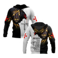Jesus Christ And Lion My Everything God 3D Hoodie For Man And Women, Jesus Printed 3D Hoodie