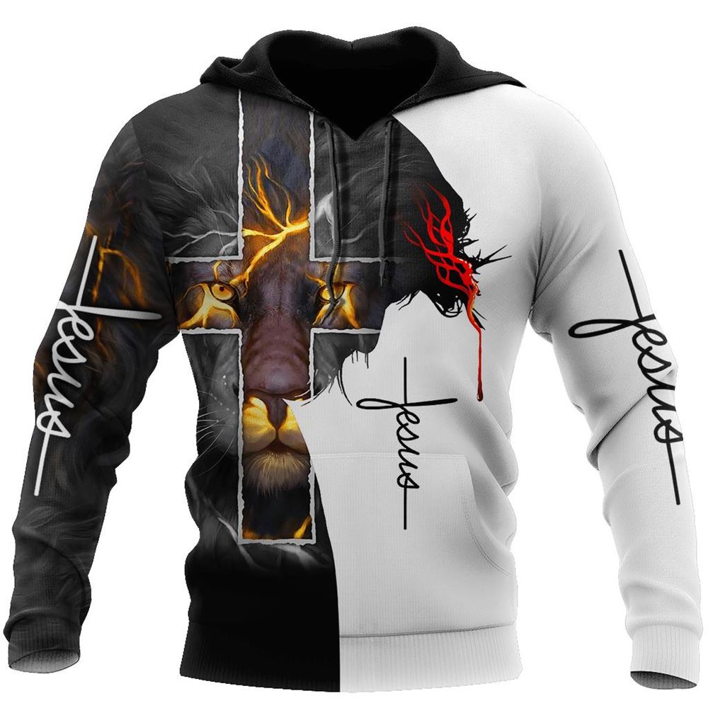 Jesus Christ Lion Way Maker Miracle Worker God 3D Hoodie For Man And Women, Jesus Printed 3D Hoodie