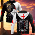 Jesus Christ Until I sail Amen Knight Templar God 3D Hoodie For Man And Women, Jesus Printed 3D Hoodie