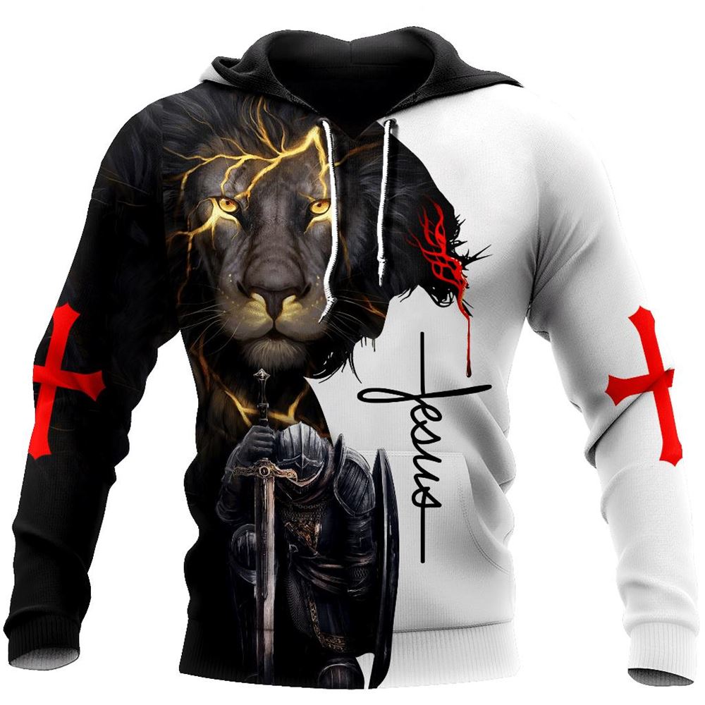 Jesus Christ Until I sail Amen Knight Templar God 3D Hoodie For Man And Women, Jesus Printed 3D Hoodie
