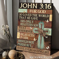Pray for healing, Mint cross, White butterfly, For God so loved the world - Jesus Portrait Canvas Prints, Home Decor Wall Art