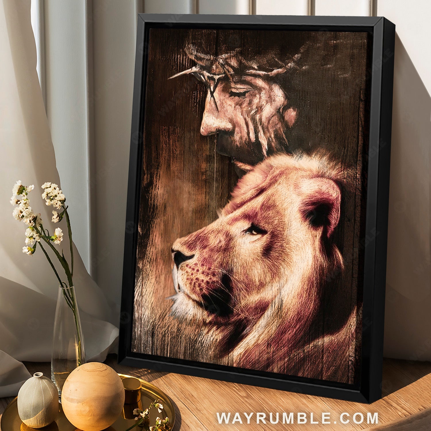 Watercolor lion, Lion artwork, Awesome Jesus painting, Lion of Judah - Jesus Portrait Canvas Prints, Home Decor Wall Art