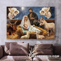 The life of Jesus, Beautiful Maria painting, Amazing world, Home Decoration - Jesus Landscape Canvas Prints, Home Decor Wall Art