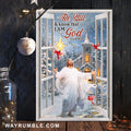 Christmas night, Stunning church, Cardinal, Be still and know that I am God - Jesus Portrait Canvas Prints, Home Decor Wall Art