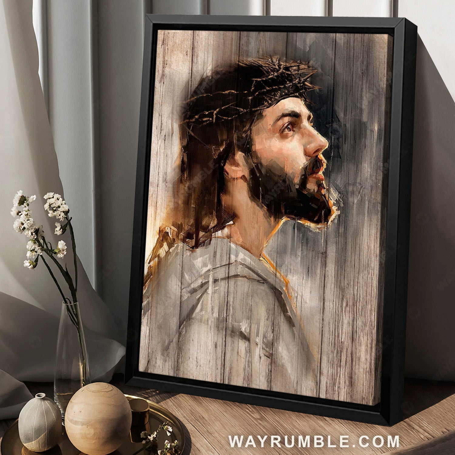 Watercolor drawing, The life of Jesus, Jesus painting, The passion of Jesus - Jesus Portrait Canvas Prints, Christian Wall Art