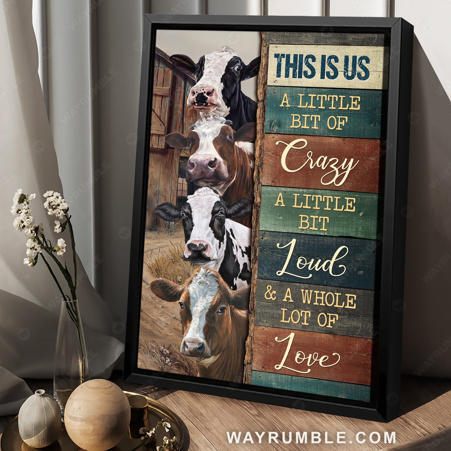 Stunning dairy cow, Lovely painting, This is us, A little bit of crazy - Jesus Portrait Canvas Prints, Home Decor Wall Art