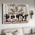 Dairy cow farm, Windmill painting, White butterfly, Today I choose joy - Jesus Landscape Canvas Prints, Home Decor Wall Art
