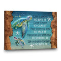 Turtle, Ocean view, Starfish, We only get one life so live it - Jesus Landscape Canvas Prints, Wall Art