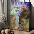 Dream horse, Wisteria flower, Red cardinal, Simply blessed - Jesus Portrait Canvas Prints, Christian Wall Art