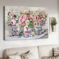Pastel flower garden, Hummingbird drawing, Live by faith, Grow in grace - Jesus Landscape Canvas Prints, Christian Wall Art