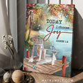 A beautiful lake view, Spring forest, Lake landscape, Today I choose joy - Jesus Portrait Canvas Prints, Christian Wall Art