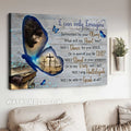 Magic butterfly, Cross symbol, The face of Jesus, I can only imagine - Jesus Landscape Canvas Prints, Home Decor Wall Art