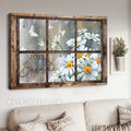 Daisy flower, Window frame, Just breathe - Jesus Landscape Canvas Prints, Christian Wall Art