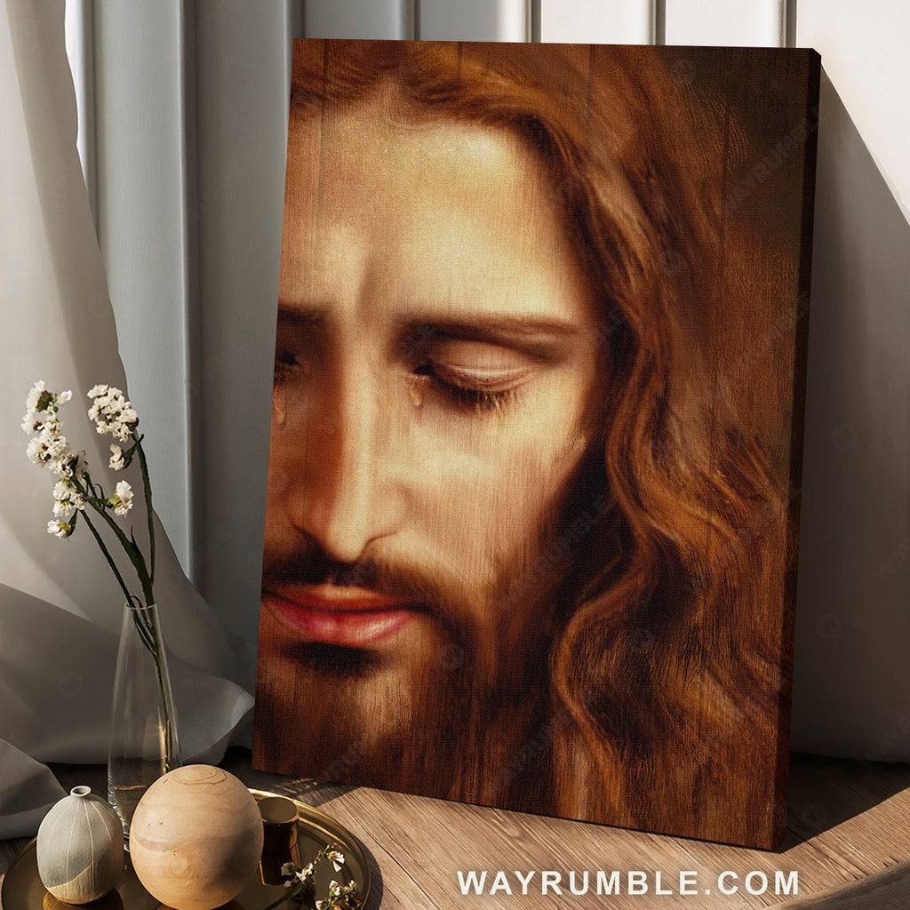 Cry out to Jesus, Beautiful Jesus painting, Amazing artwork - Jesus Portrait Canvas Prints, Home Decor Wall Art