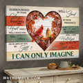 Cardinal couple, Christmas theme, I can only imagine - Jesus Landscape Canvas Prints, Wall Art