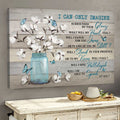 Blue butterfly, Cotton flower painting, I can only imagine - Jesus Landscape Canvas Prints, Wall Art