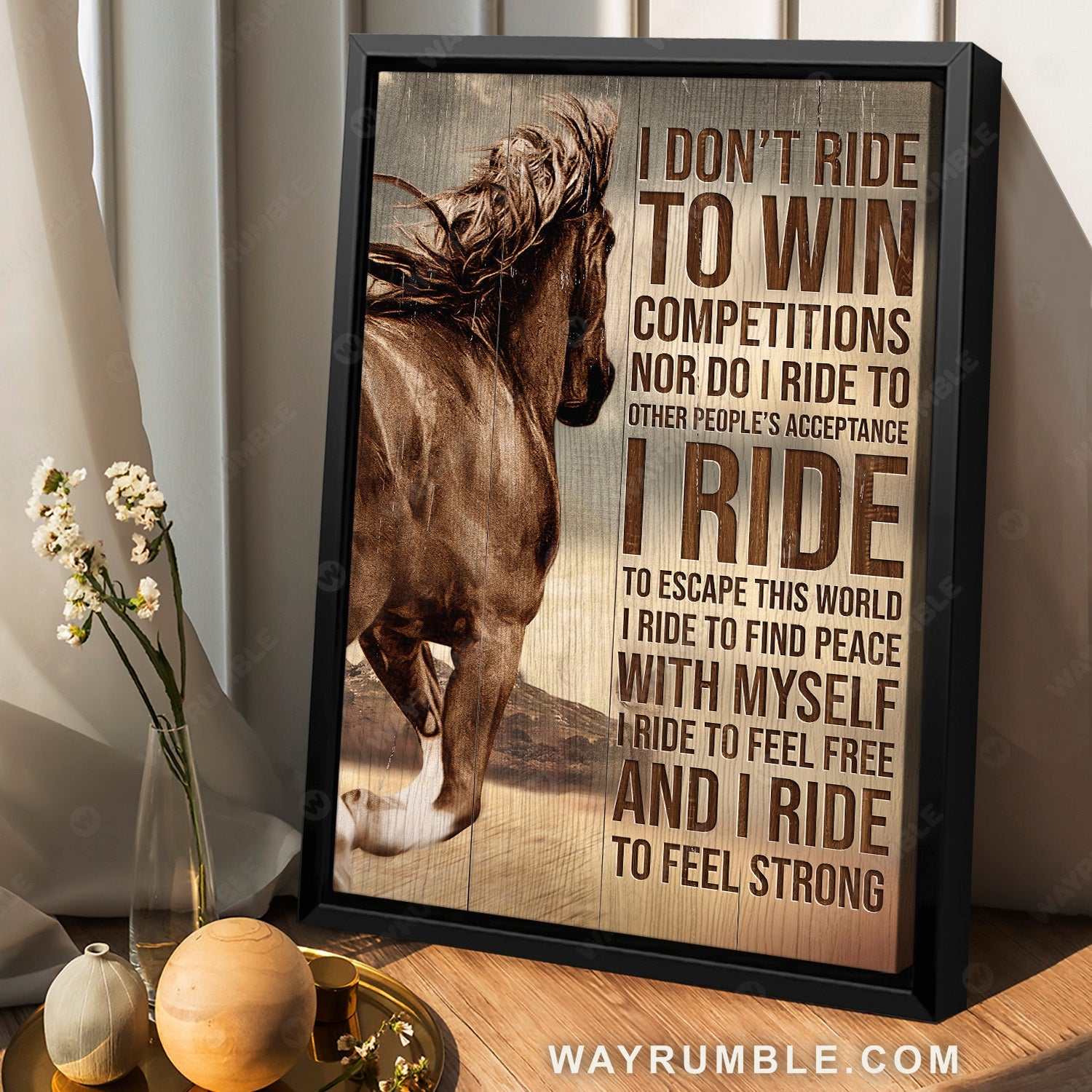 Quarter horse, Amazing drawing, I don't ride to win competitions - Jesus Portrait Canvas Prints, Home Decor Wall Art