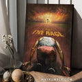 Running drawing, Pretty sunset, Cross symbol, Finish the race - Jesus Portrait Canvas Prints, Christian Wall Art