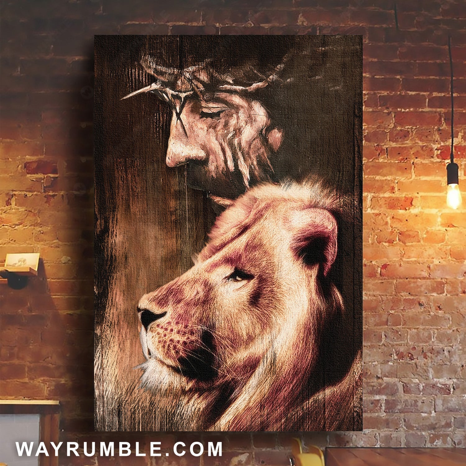 Watercolor lion, Lion artwork, Awesome Jesus painting, Lion of Judah - Jesus Portrait Canvas Prints, Home Decor Wall Art