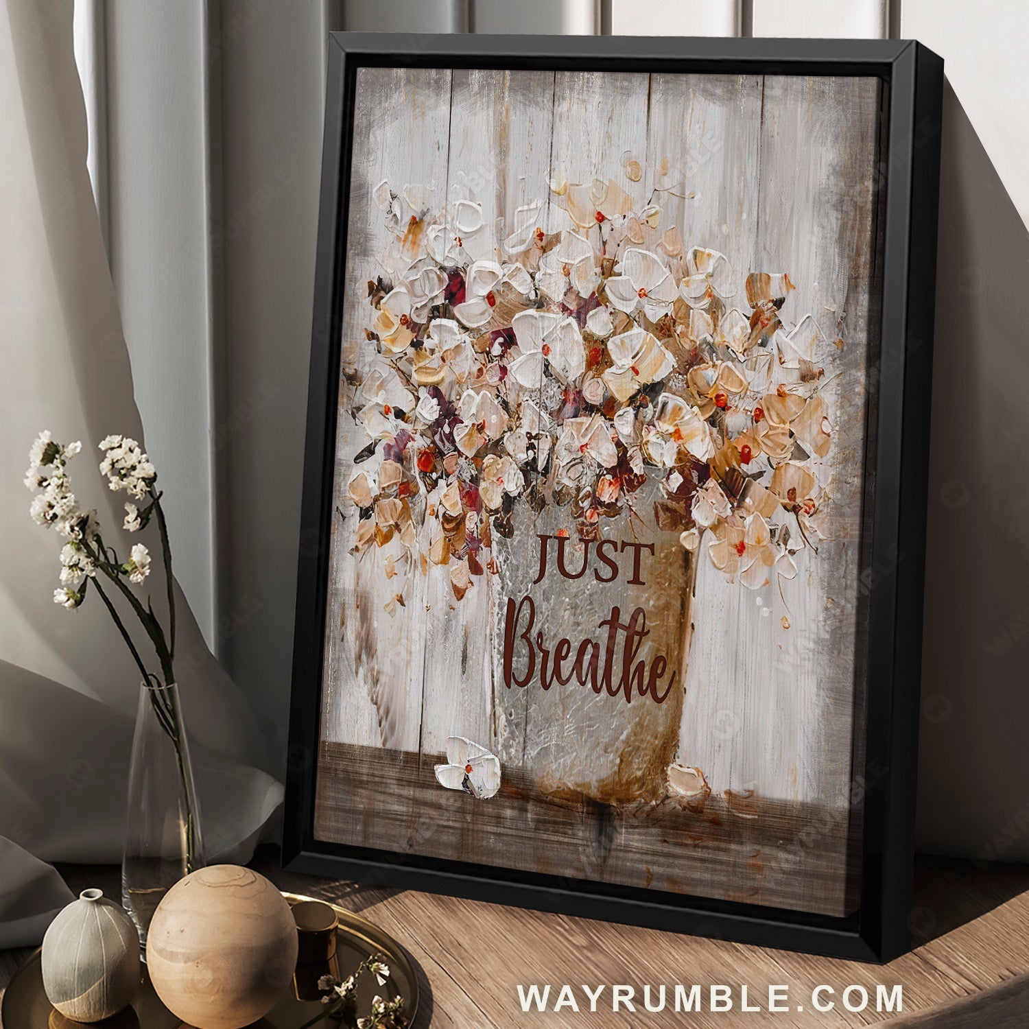 Still life painting, Awesome flower, Watercolor artwork, Just breathe - Jesus Portrait Canvas Prints, Home Decor Wall Art