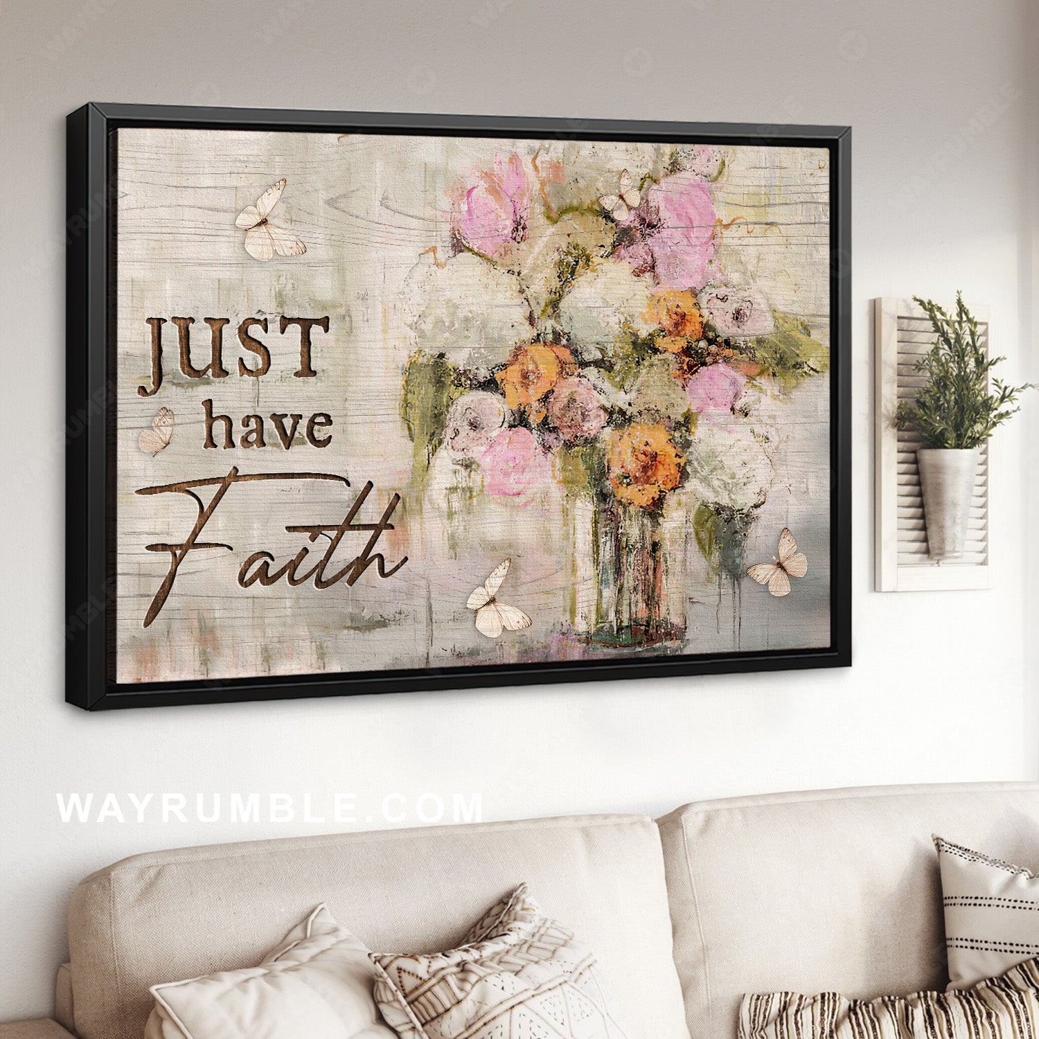 Pretty flower, Watercolor artwork, Still life drawing, Just have faith - Jesus Landscape Canvas Prints, Home Decor Wall Art