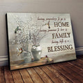 Baby white flower painting, Colorful hummingbird, Having somewhere to go is home - Jesus Landscape Canvas Prints, Wall Art