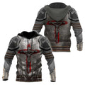 Knight Armor Of God 3D Hoodie For Man And Women, Jesus Printed 3D Hoodie