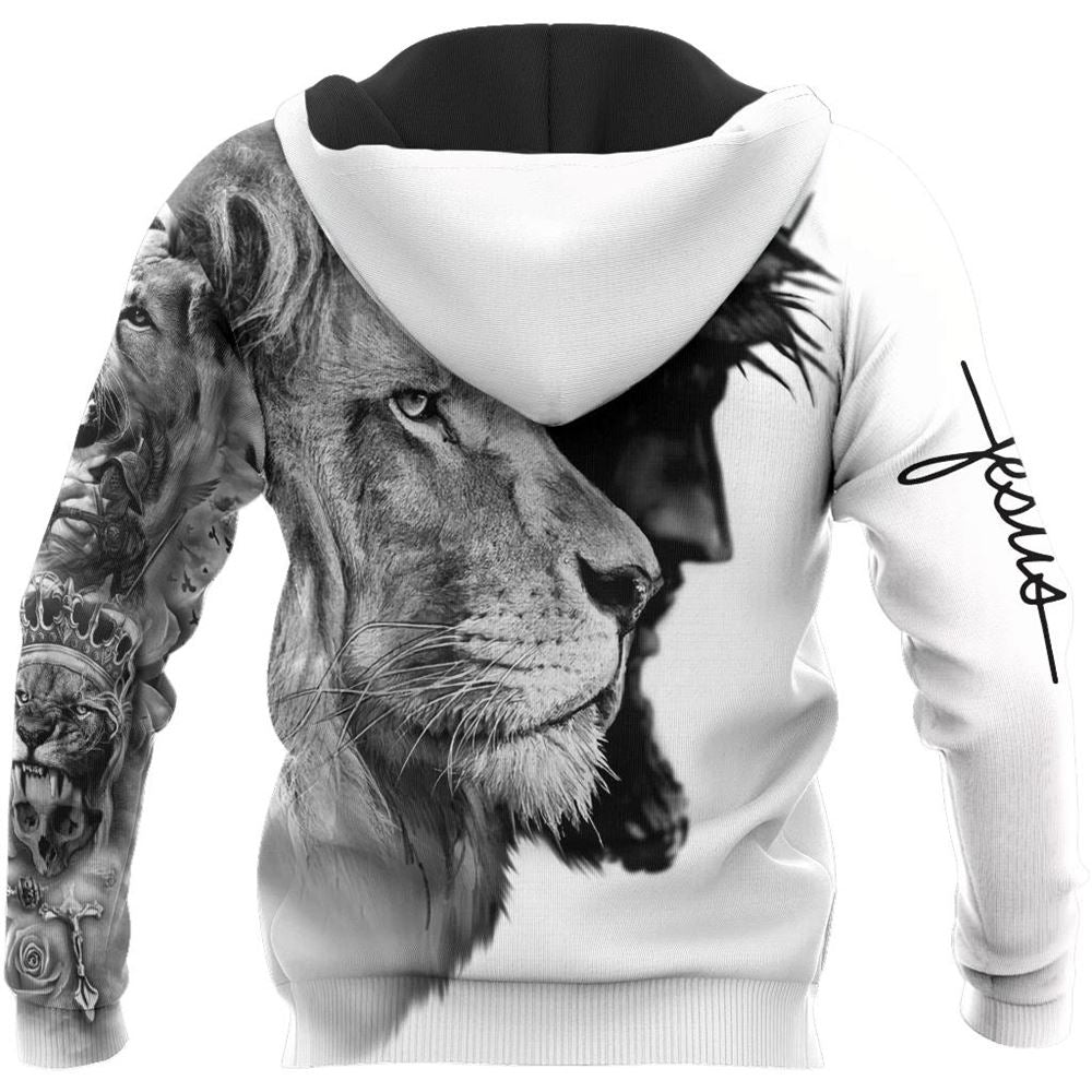 Lion God Gothic Vibe God 3D Hoodie For Man And Women, Jesus Printed 3D Hoodie