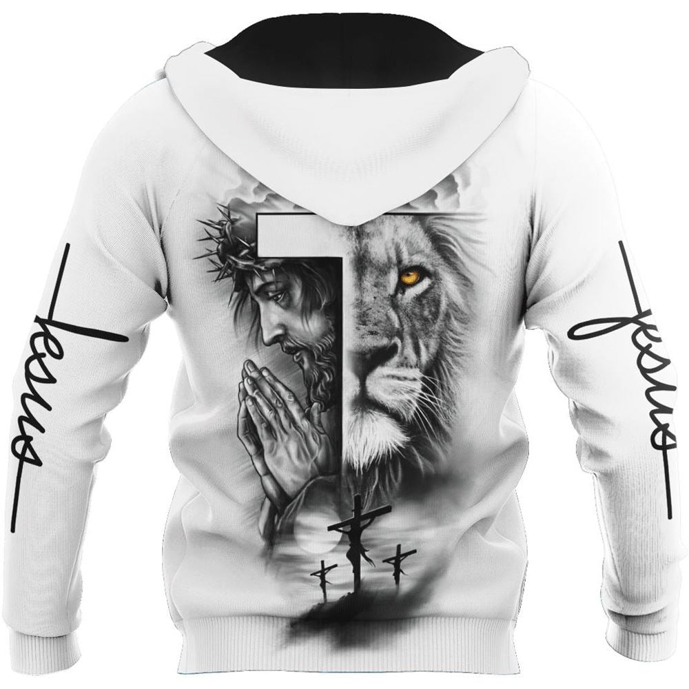 Lion God Tattoo Vibe God 3D Hoodie For Man And Women, Jesus Printed 3D Hoodie