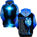 Lion Jesus Is My God My King My Lord My Savior My Healer Hoodies Jesus Hoodie Men & Women, God 3D Printed Hoodie, Christian Apparel Hoodies