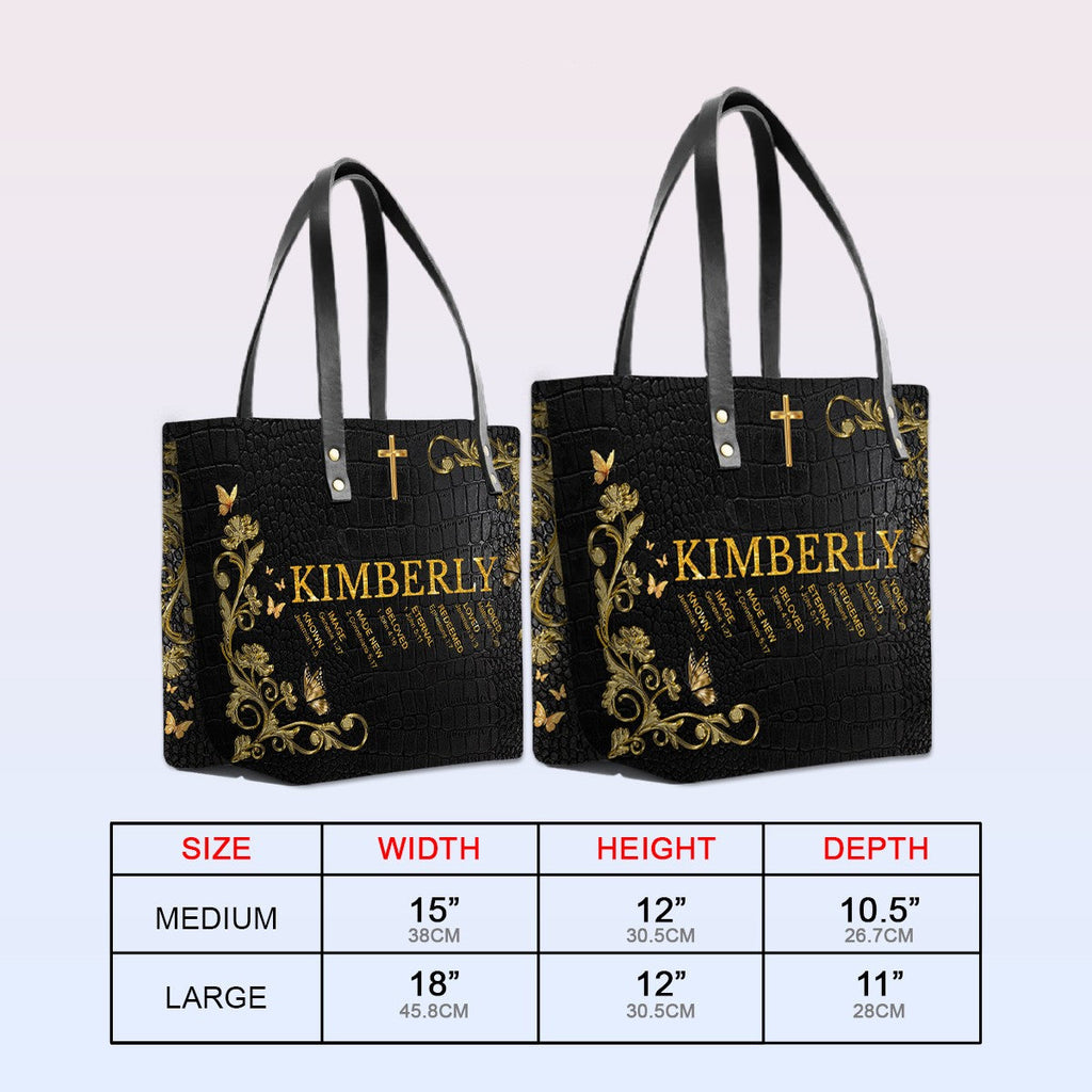 Uncover the sacred meaning of your name | CHRISTIANARTBAG Leather TOTE Bag