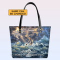 Personalized Leather Tote Bag with Bible Verses – Fear not, for I am with you Isaiah 41 10 | CHRISTIANARTBAG Leather TOTE Bag