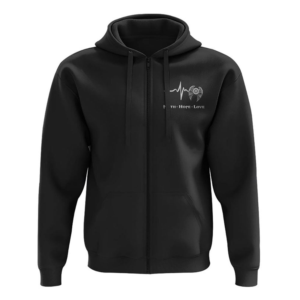 On The My Road Jesus Beside Me Biker All Over Print 3D Hoodie, Christian Hoodie, Christian Sweatshirt, Bible Verse Shirt