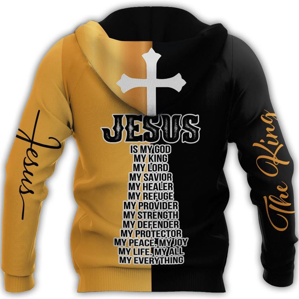 Personalized God Bless Jesus Is My God 3D Hoodie For Man And Women, Jesus Printed 3D Hoodie